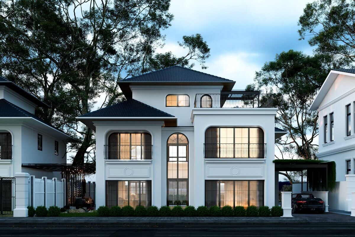 kiến trúc nhà 2 mặt tiền Pendecor