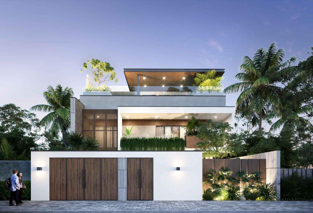 mặt tiền nhà phố đẹp Pendecor