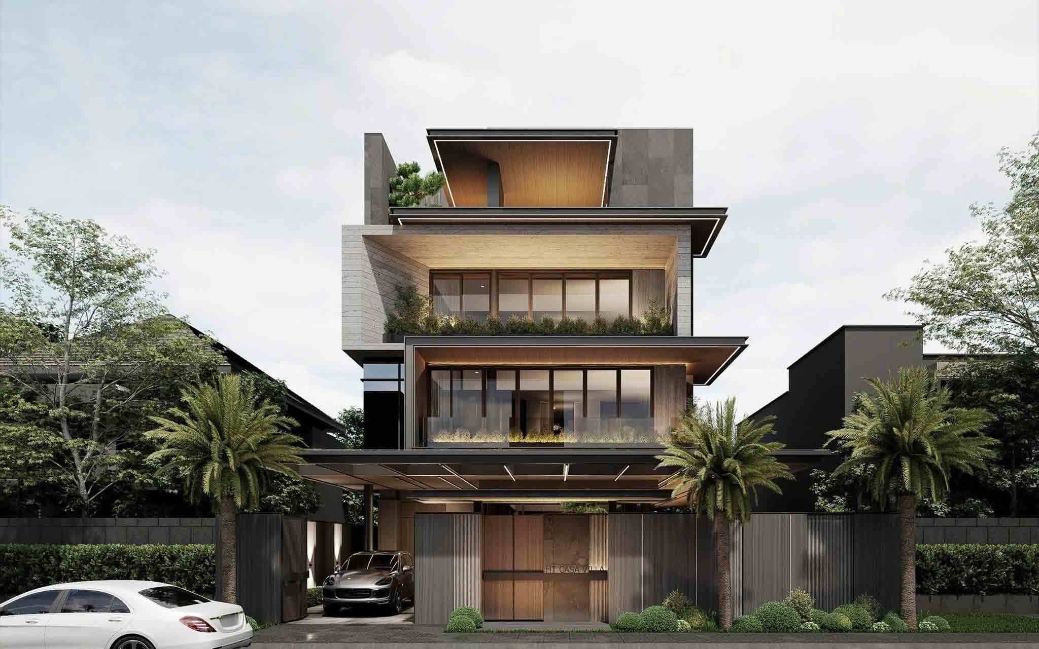 các kiểu mặt tiền nhà phố đẹp Pendecor