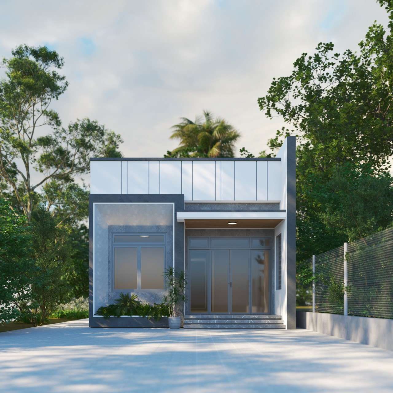 mặt tiền nhà trệt Pendecor