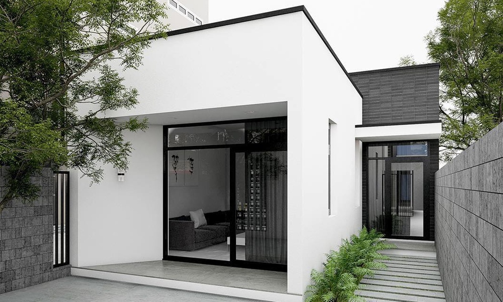 mẫu nhà 1 trệt 1 lầu 2 mặt tiền Pendecor