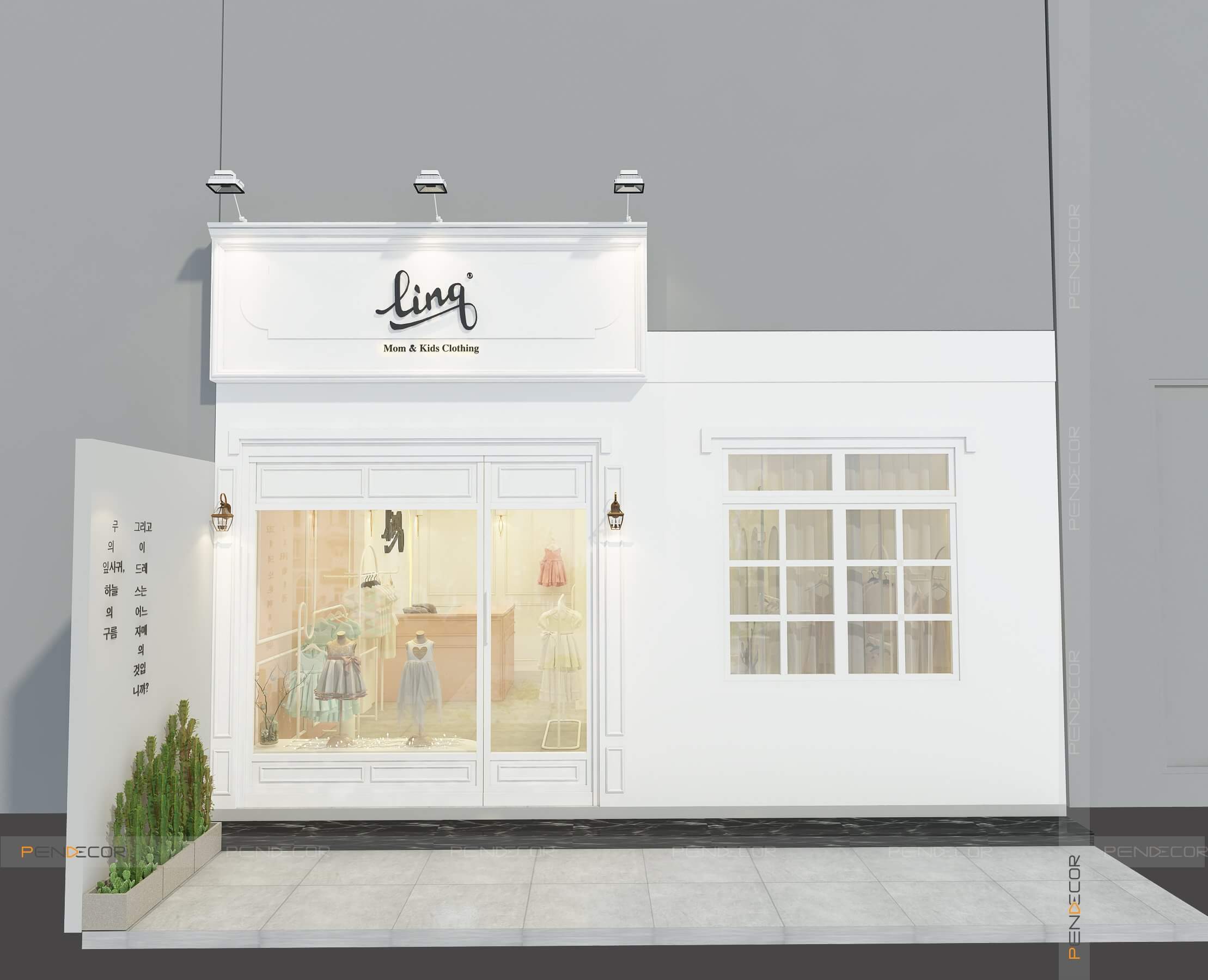 mặt tiền 1 trệt 1 lầu Pendecor