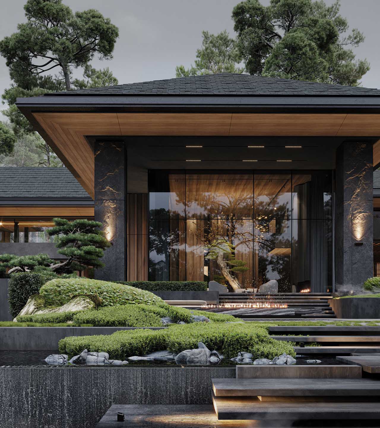 mat tien nha vuon dep