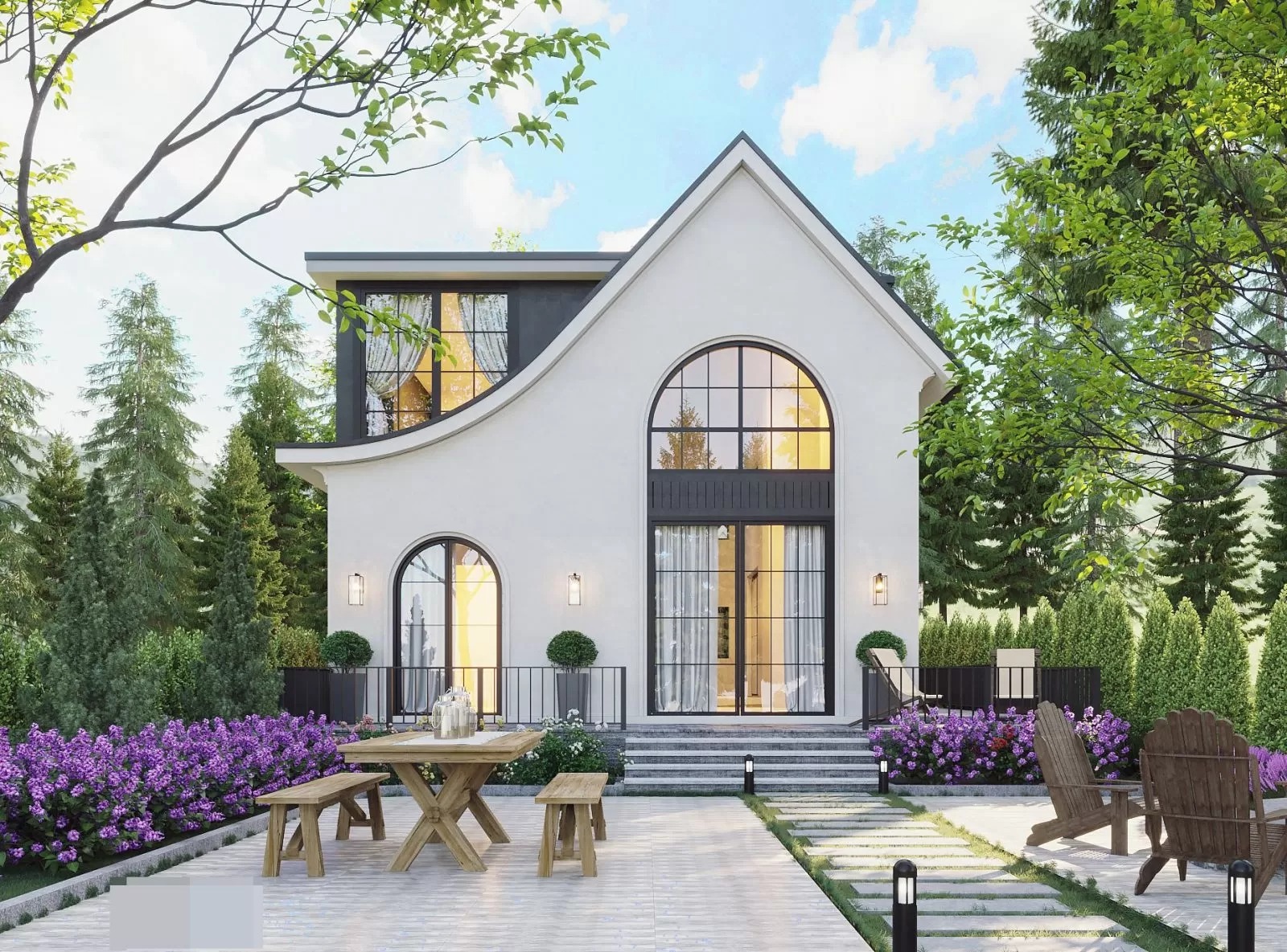 nhà vườn hai mặt tiền