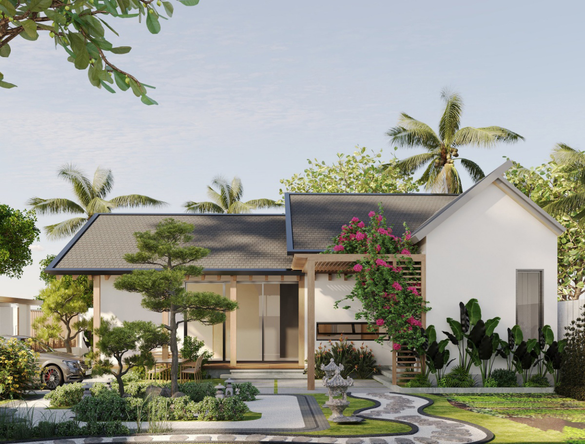 nhà vườn 2 mặt tiền Pendecor