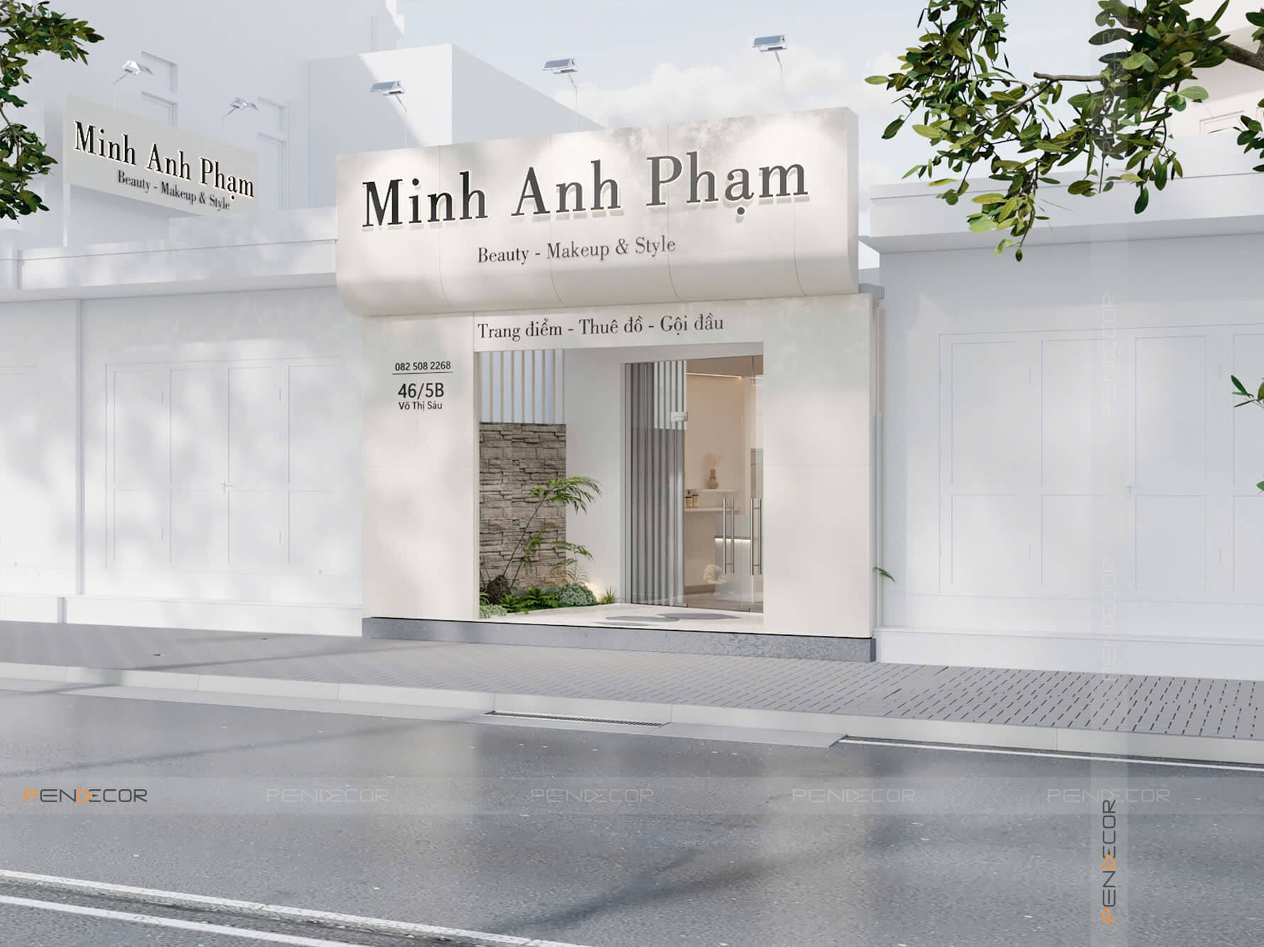 Thiết Kế Cửa Hàng Makeup Minh Anh Phạm