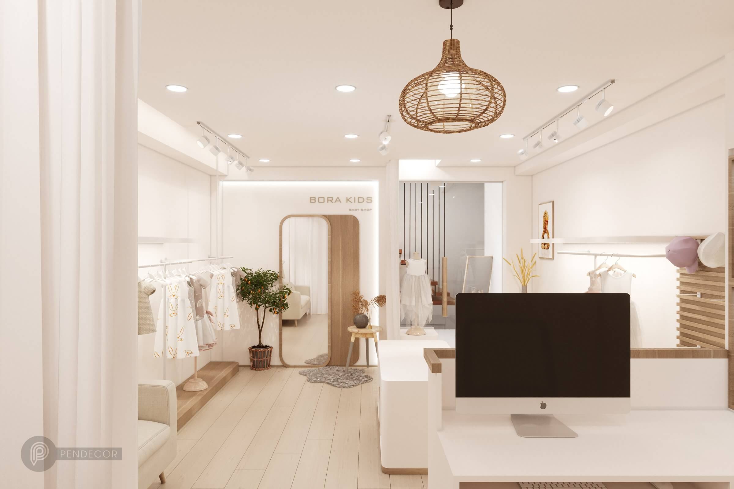 mẫu thiết kế shop mẹ và bé