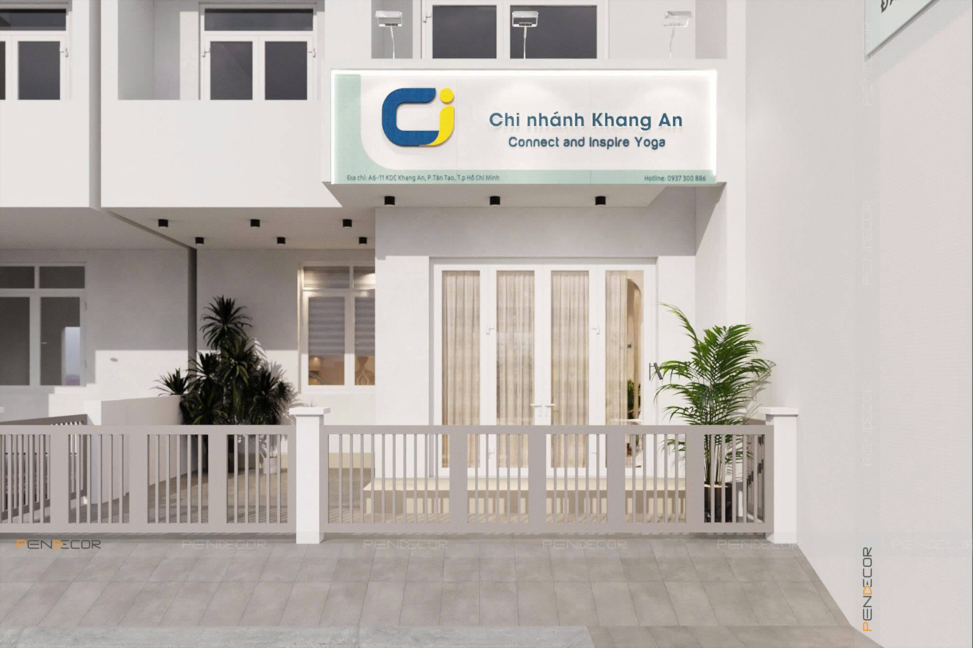 Thiết Kế Phòng Tập Yoga Ciyoga Khang An