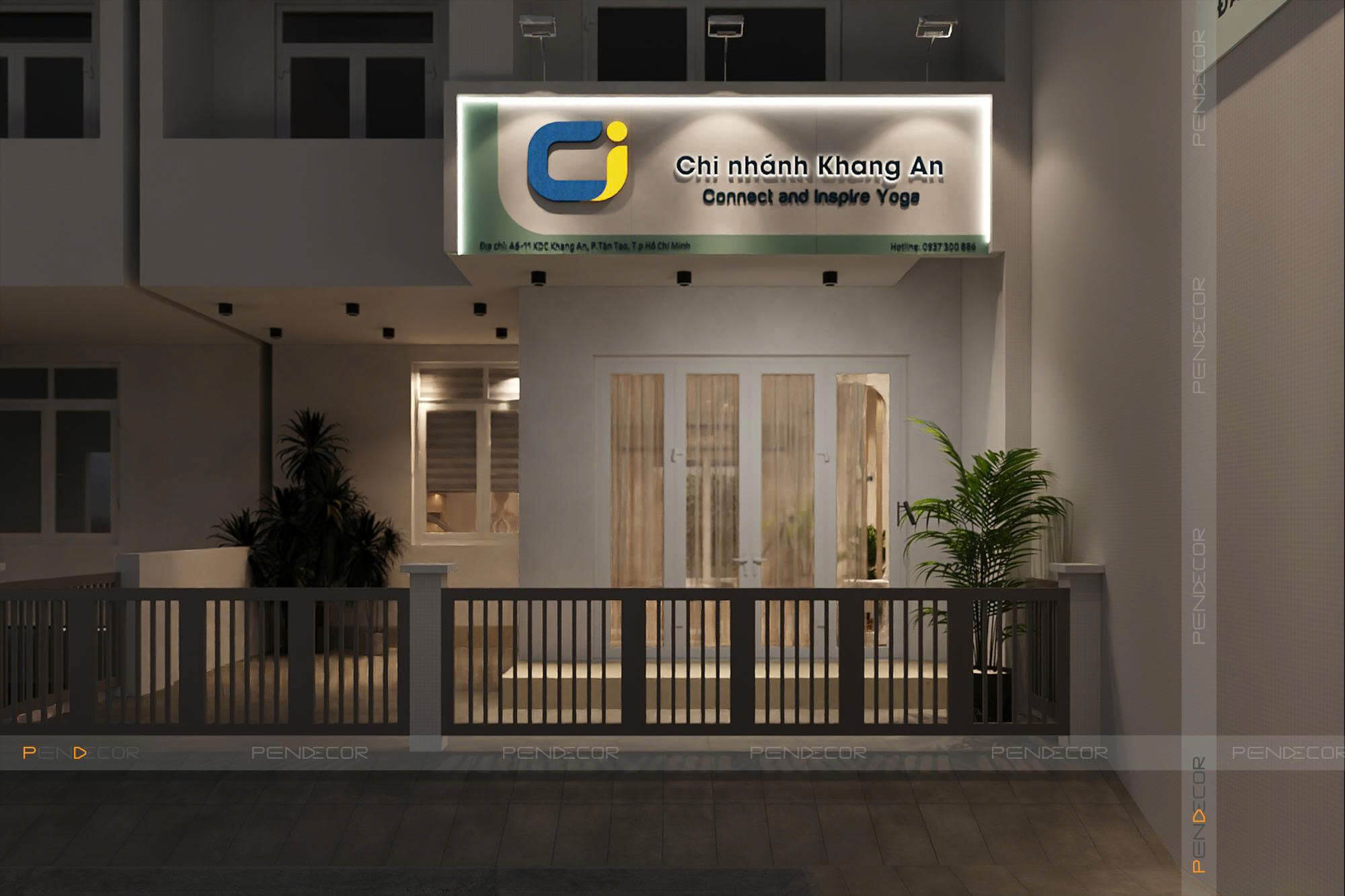 Thiết Kế Phòng Tập Yoga Ciyoga Khang An