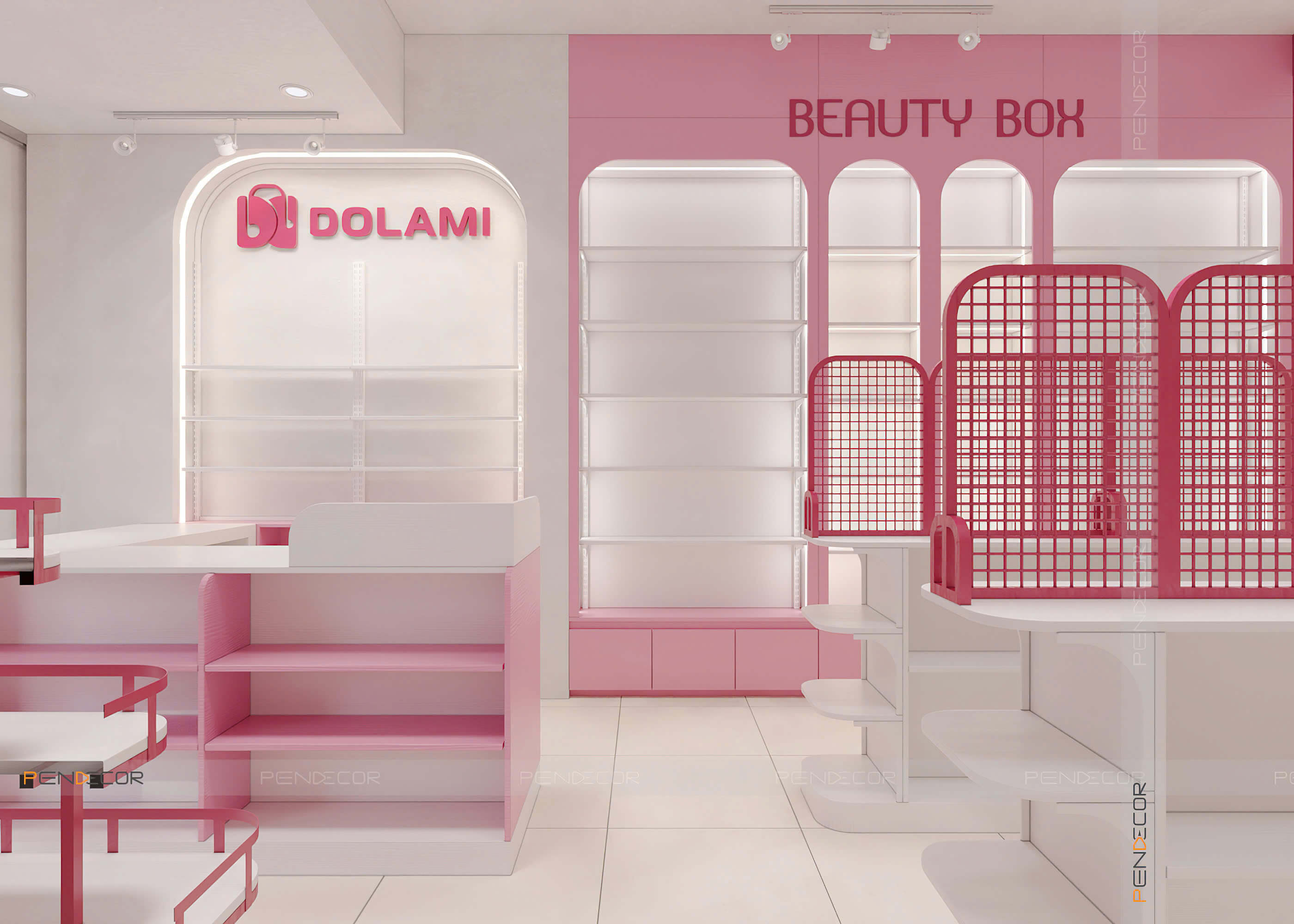 Thiết Kế Shop Mỹ Phẩm Dolami