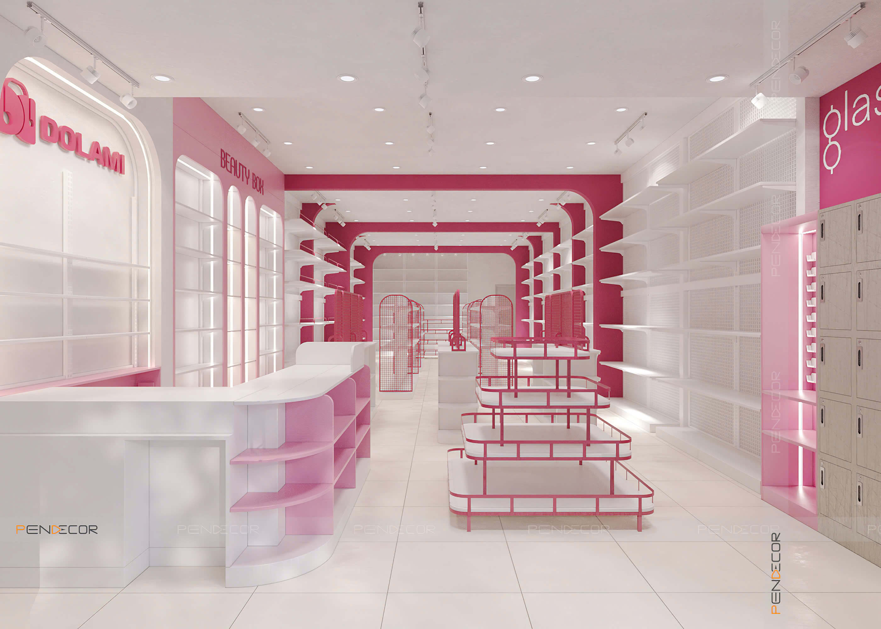 Thiết Kế Shop Mỹ Phẩm Dolami