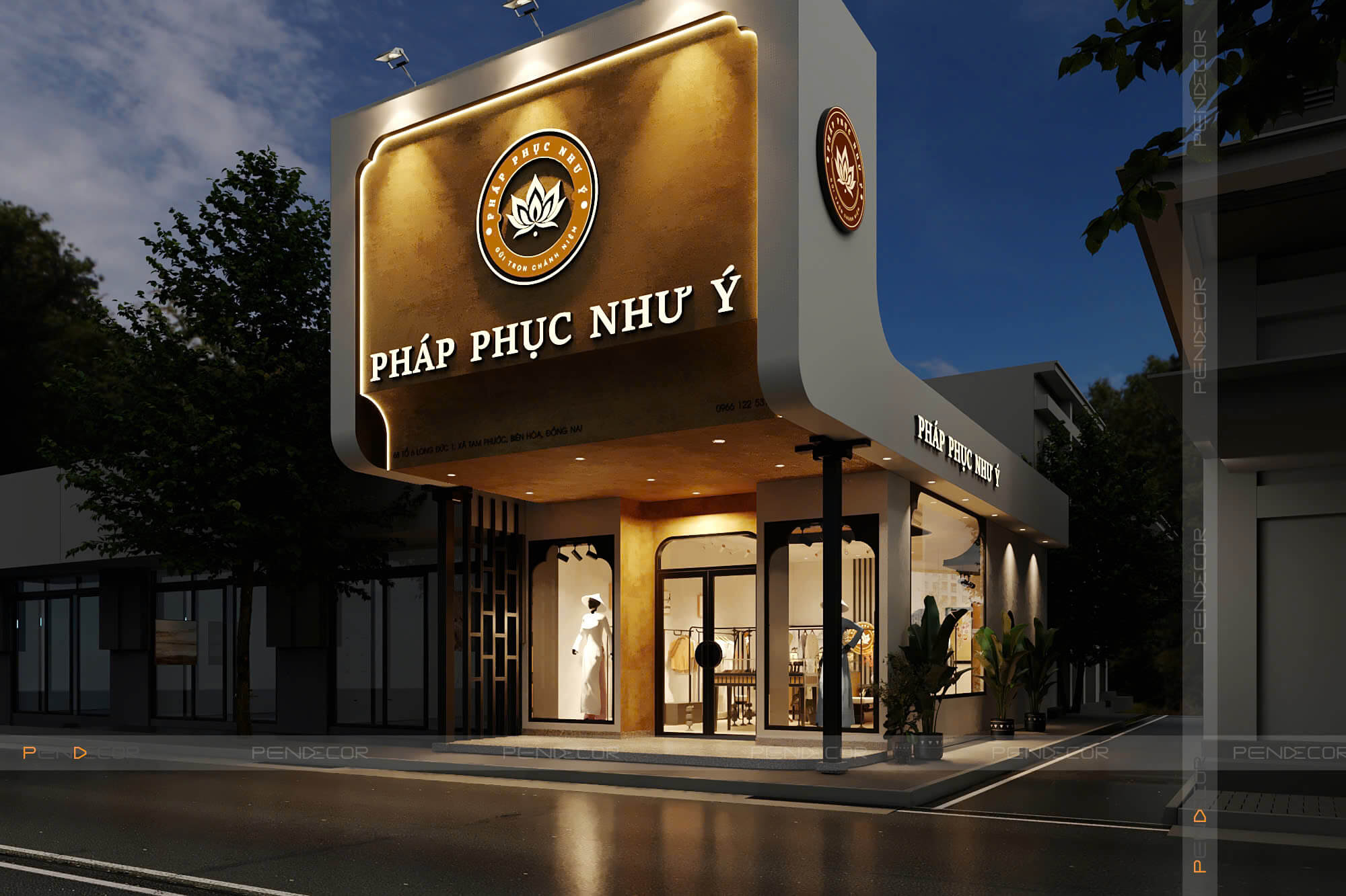 Thiết Kế Shop Thời Trang Pháp Phục Như Ý