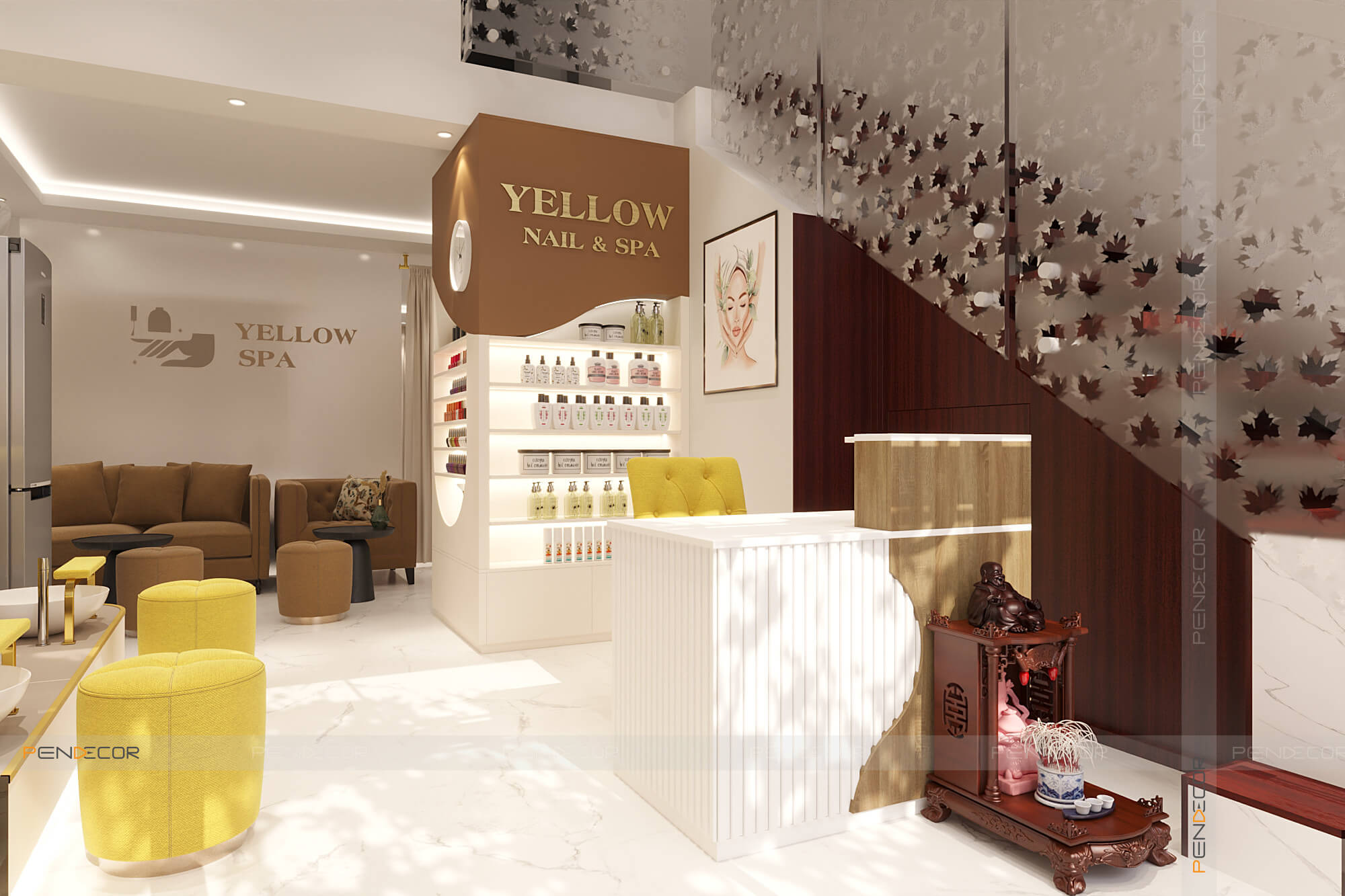 quầy lễ tân đẹp