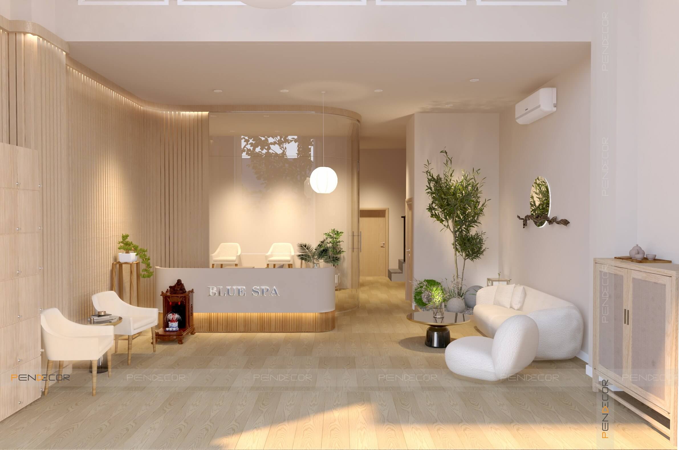 mẫu quầy spa đẹp