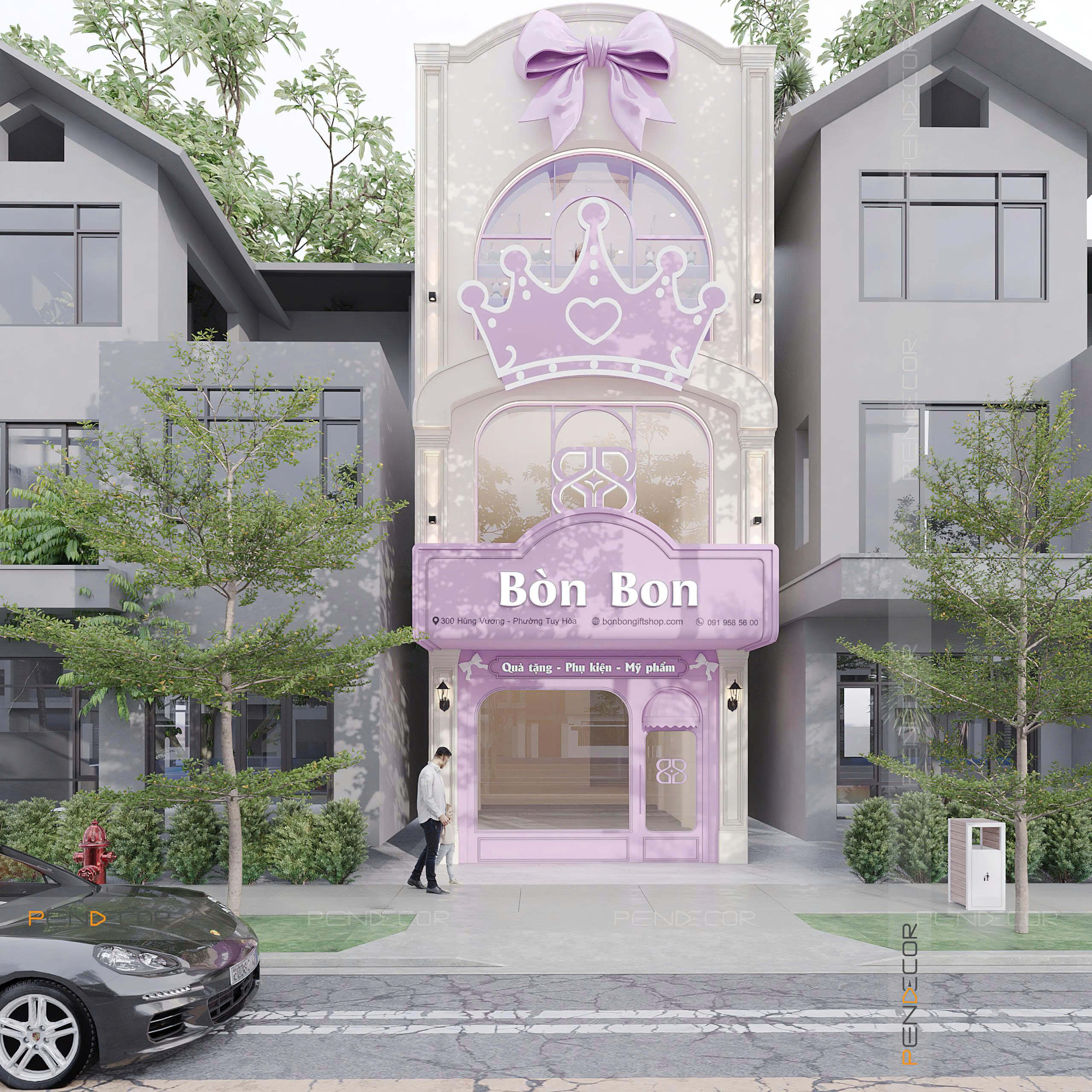 Thiết Kế Shop Phụ Kiện Bòn Bon Shop