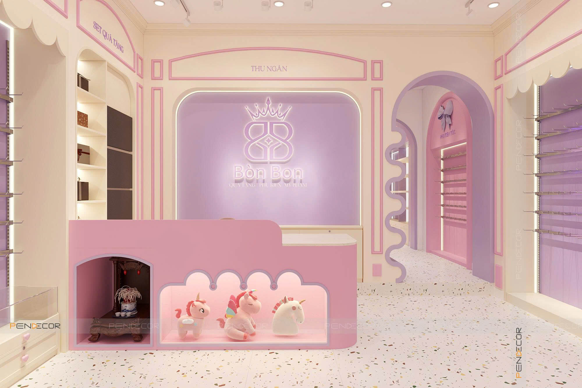 Thiết Kế Shop Phụ Kiện Bòn Bon Shop