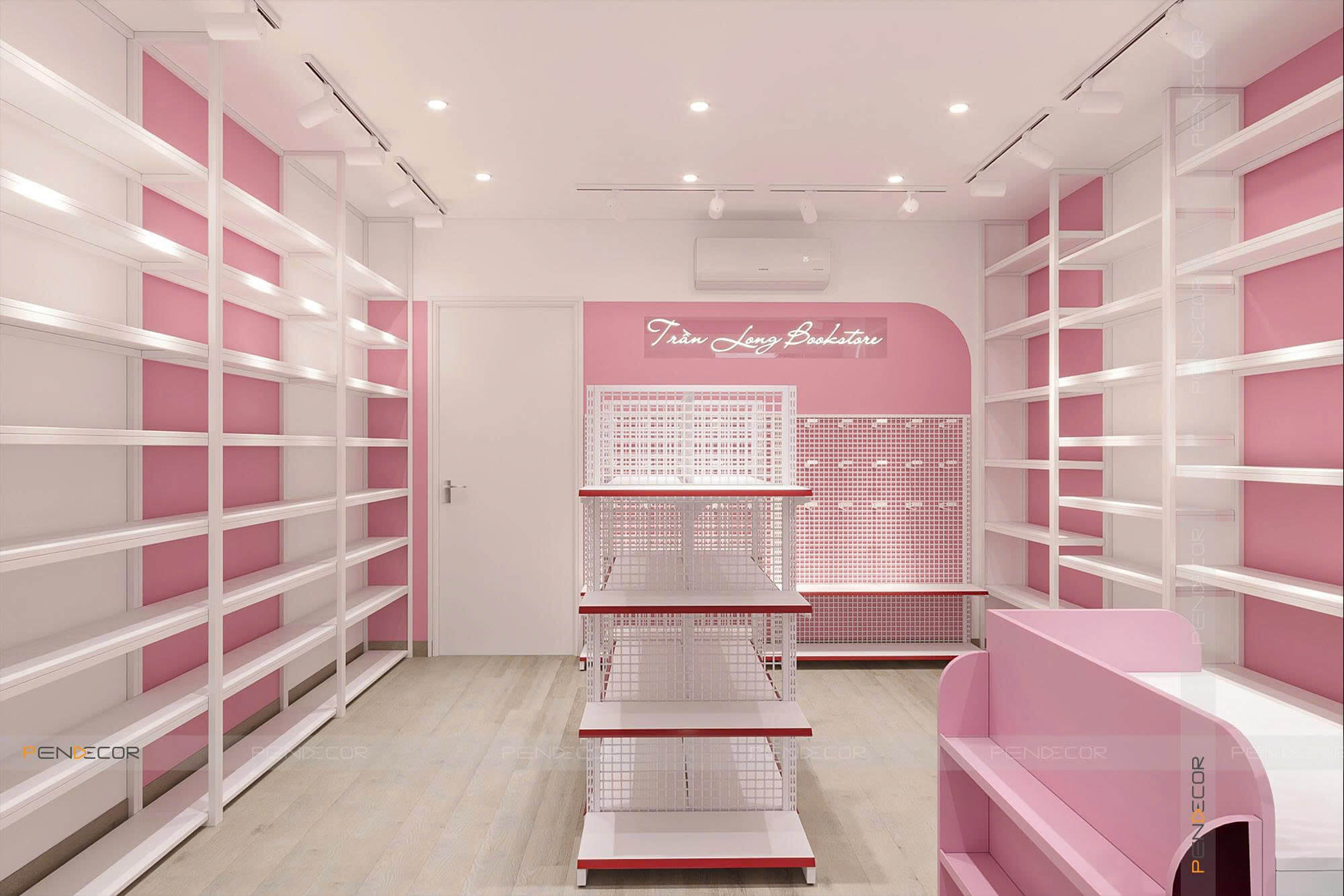 Thiết Kế Nhà Sách Trần Long