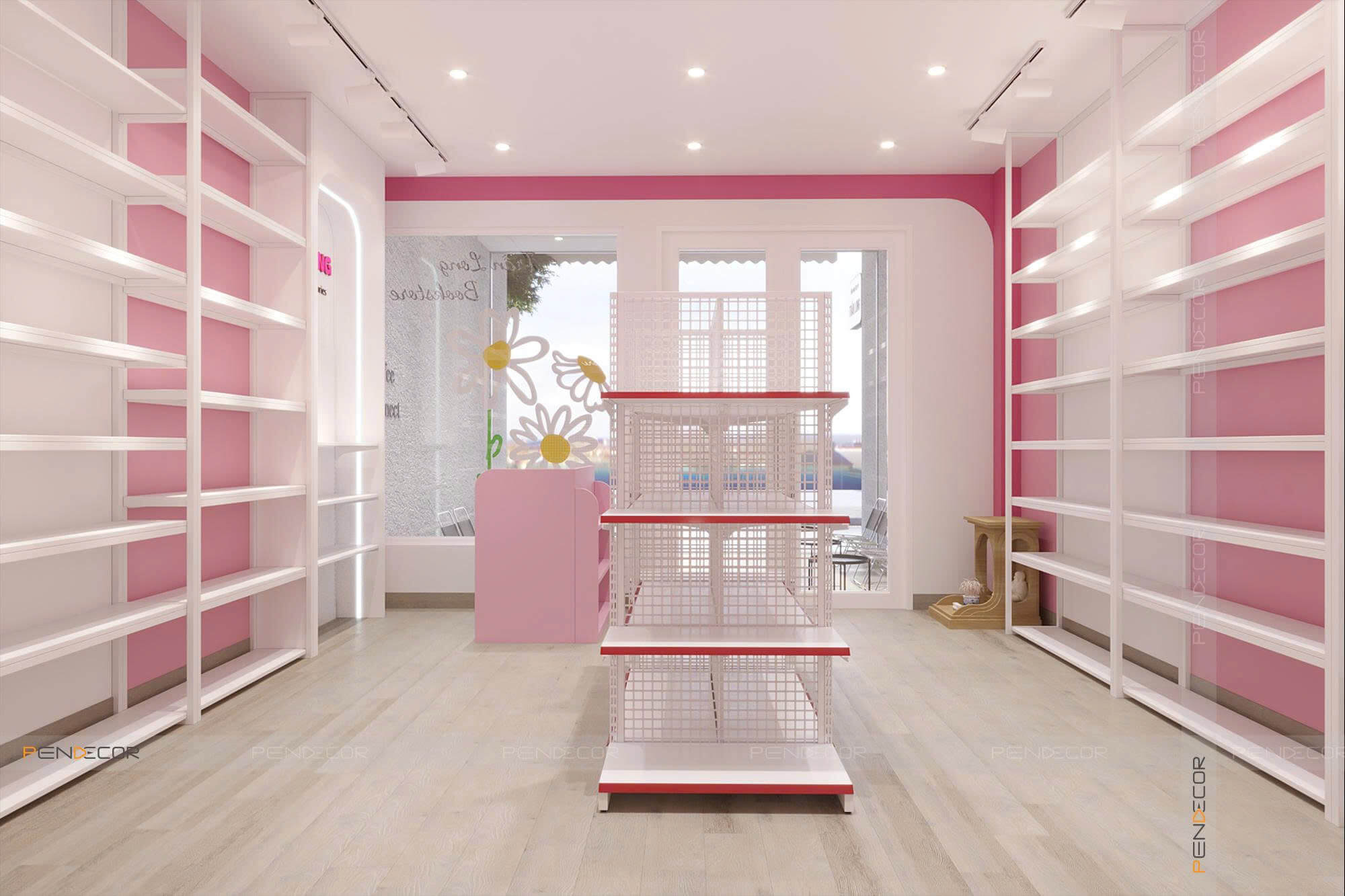 Thiết Kế Nhà Sách Trần Long