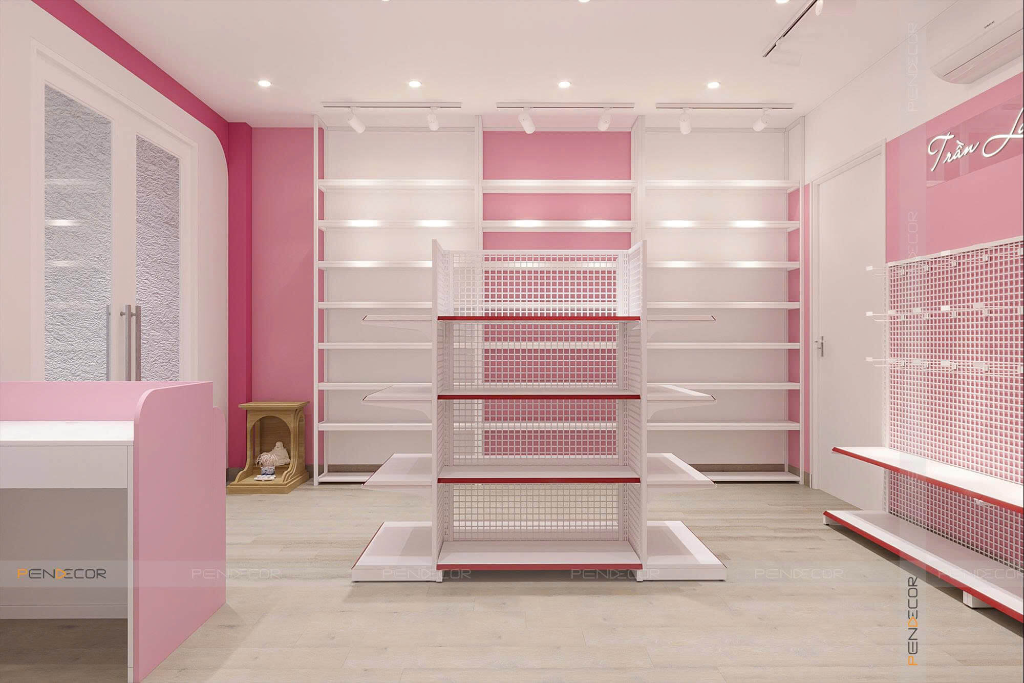 Thiết Kế Nhà Sách Trần Long