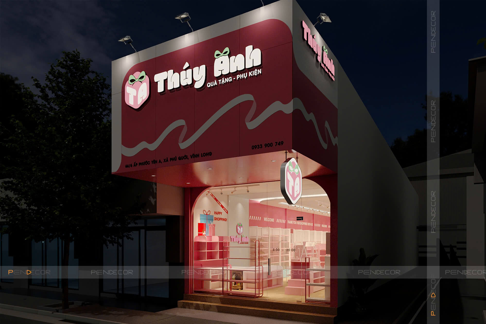 Thiết Kế Shop Phụ Kiện Thuý Anh