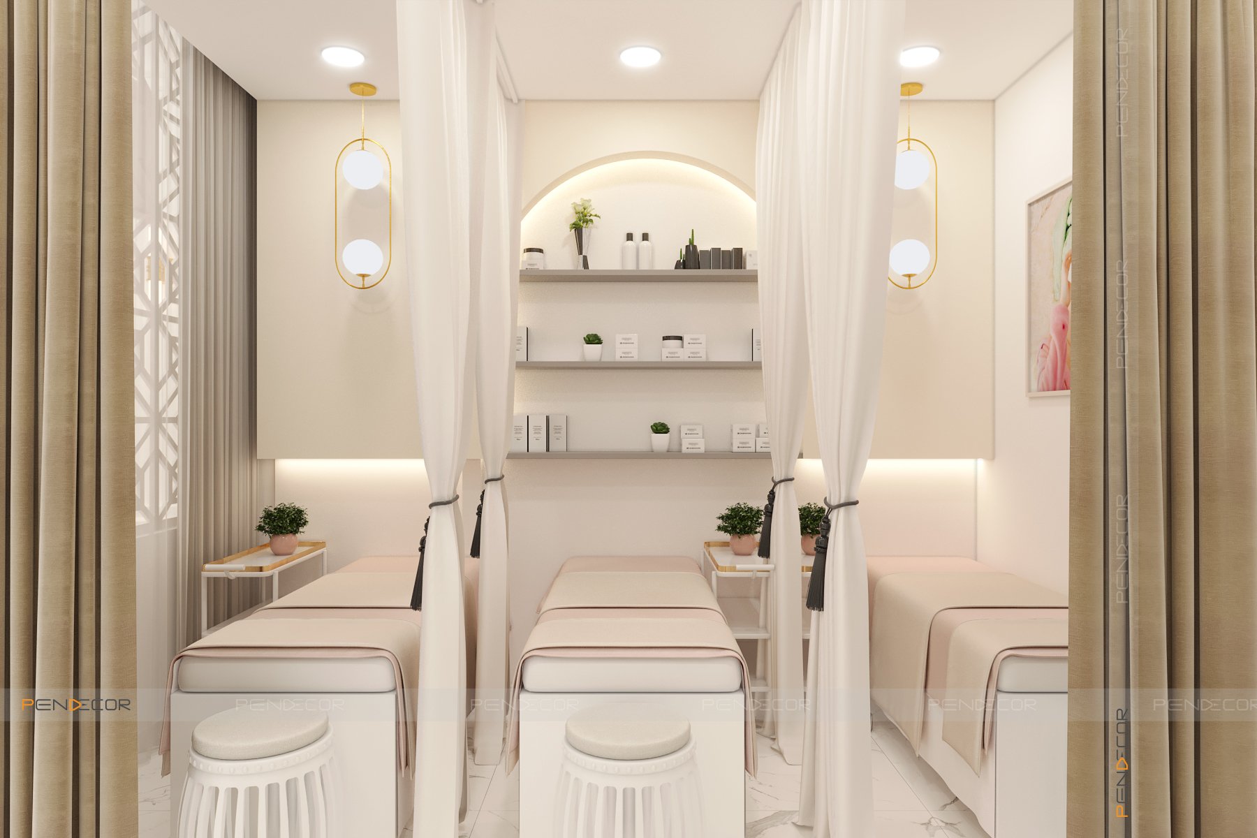 thiet ke spa Pendecor