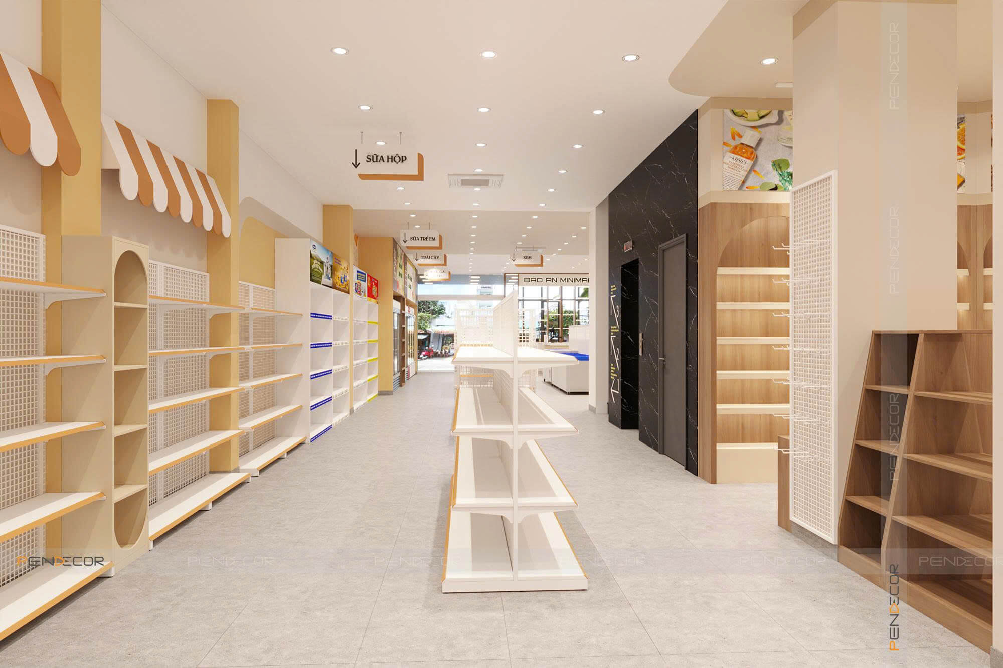 Thiết Kế Siêu Thị Mini Bảo An Mini Mart