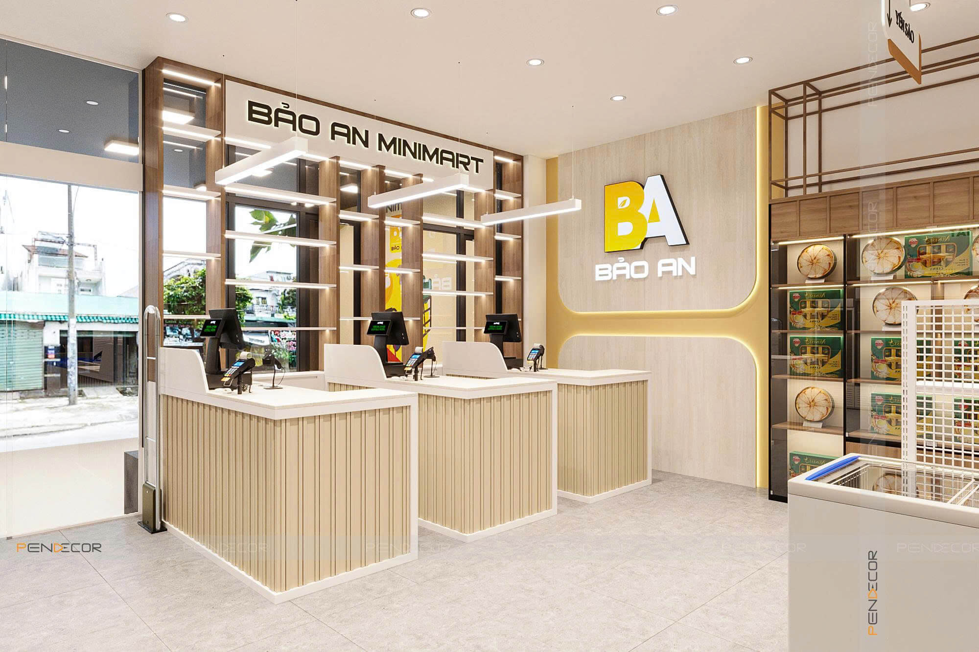 Thiết Kế Siêu Thị Mini Bảo An Mini Mart