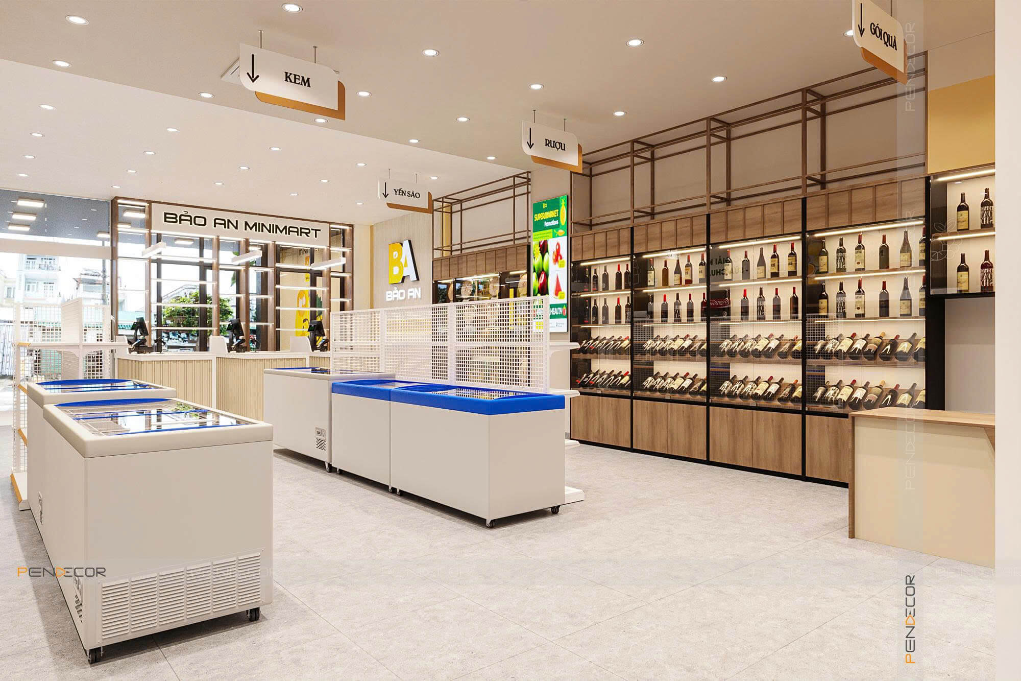 Thiết Kế Siêu Thị Mini Bảo An Mini Mart