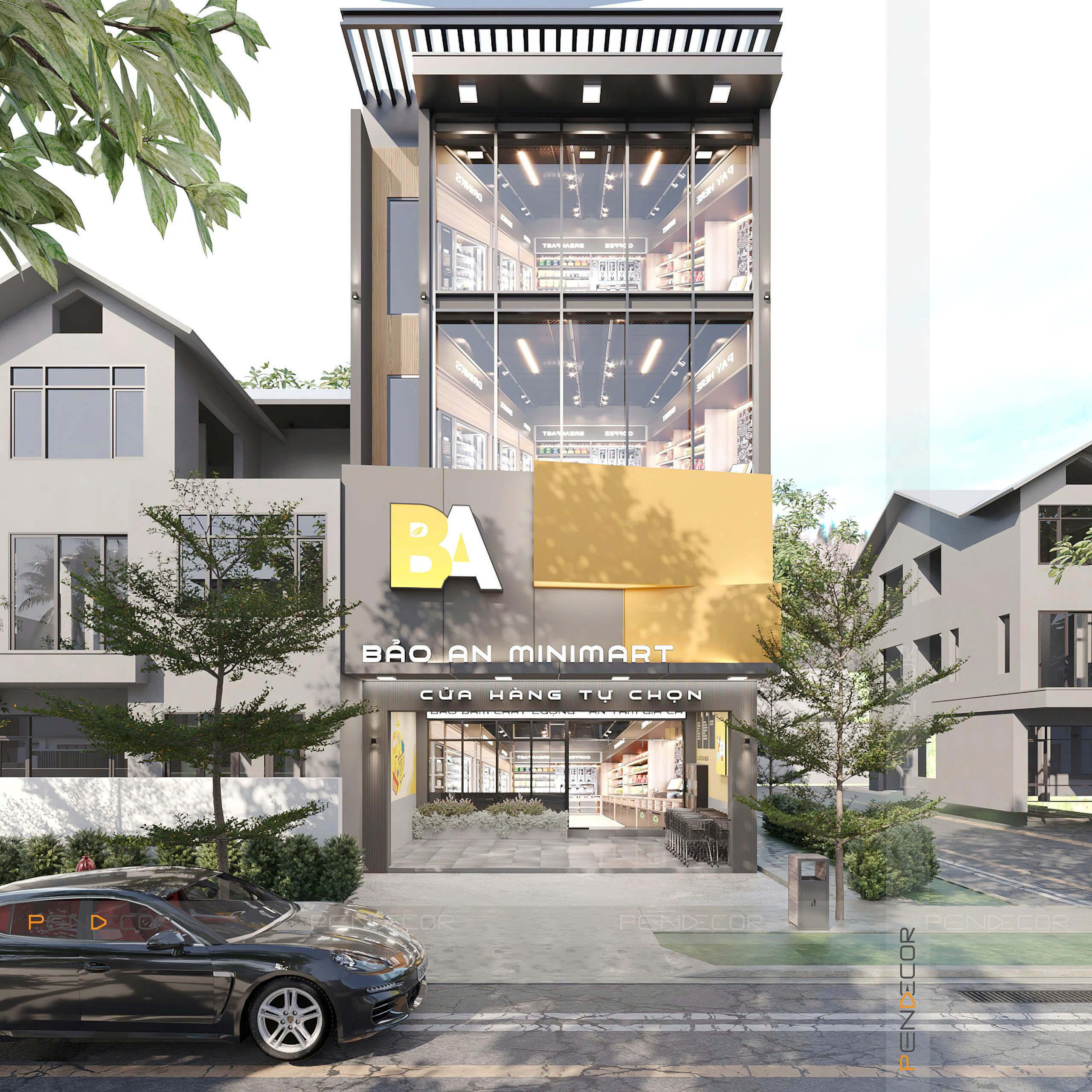 Thiết Kế Siêu Thị Mini Bảo An Mini Mart