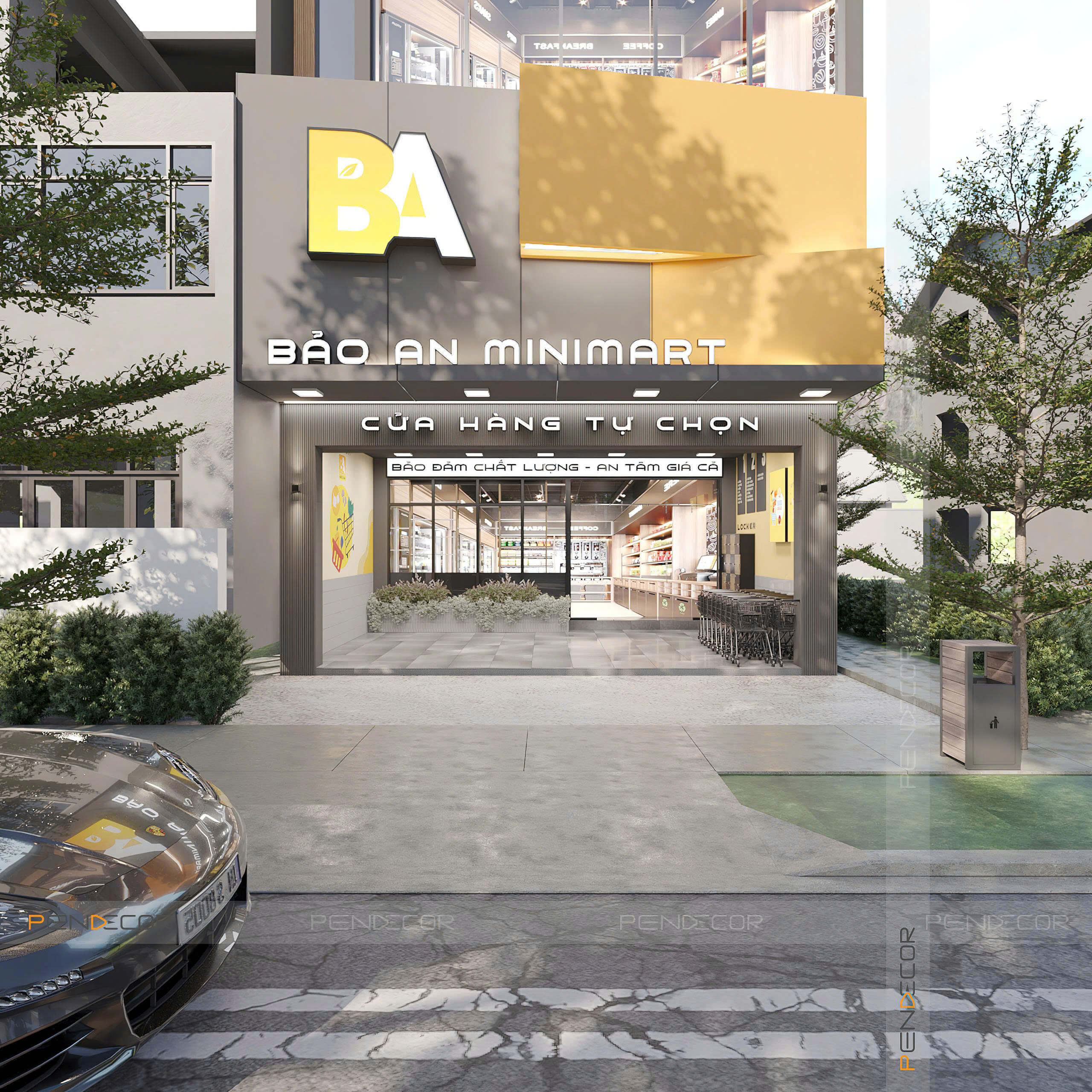 Thiết Kế Siêu Thị Mini Bảo An Mini Mart