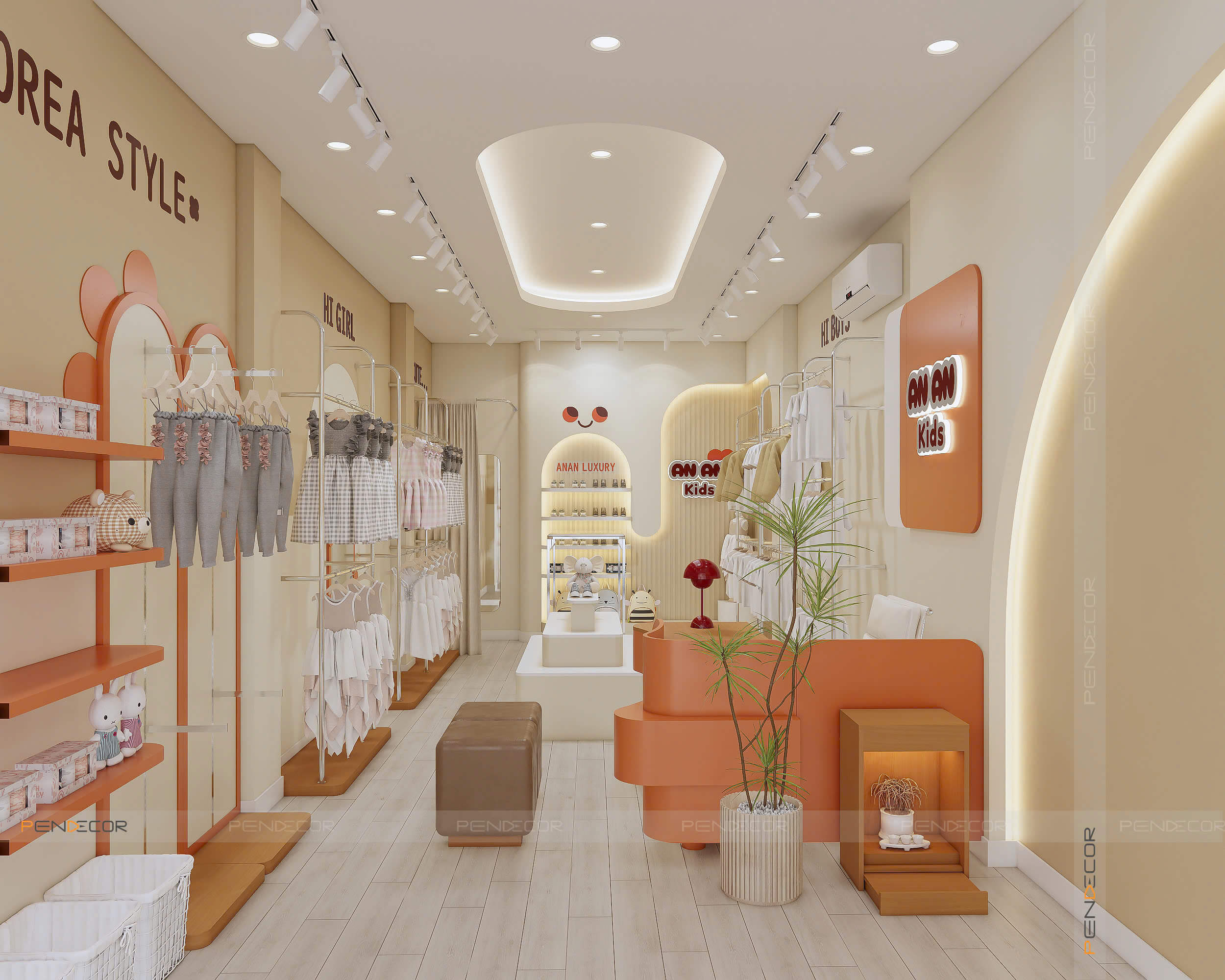 Thiết Kế Shop Quần Áo Trẻ Em Ana Kids