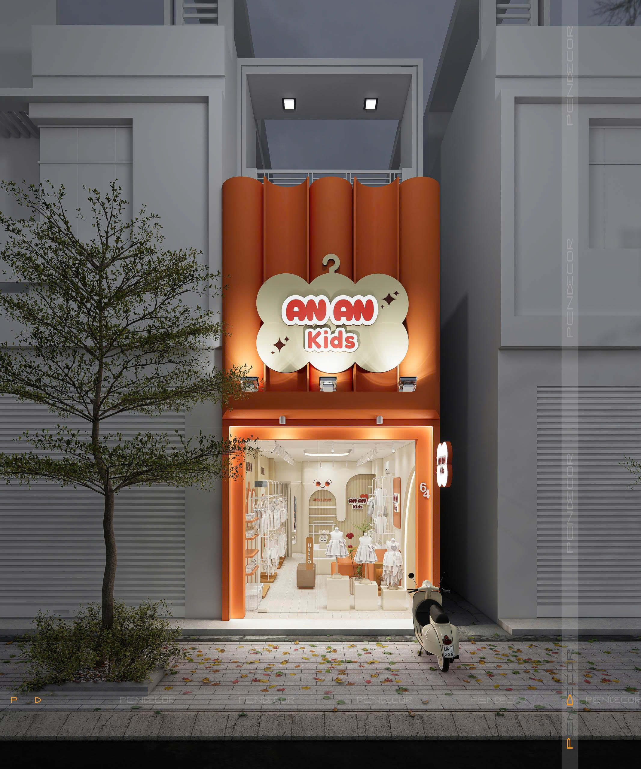 Thiết Kế Shop Quần Áo Trẻ Em Ana Kids