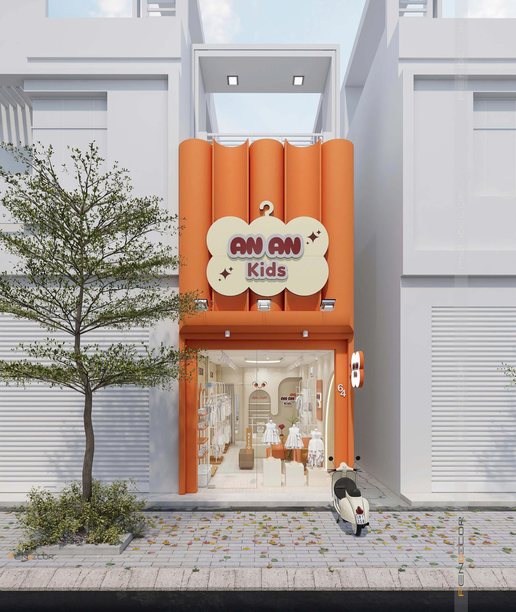 Thiết Kế Shop Quần Áo Trẻ Em Ana Kids