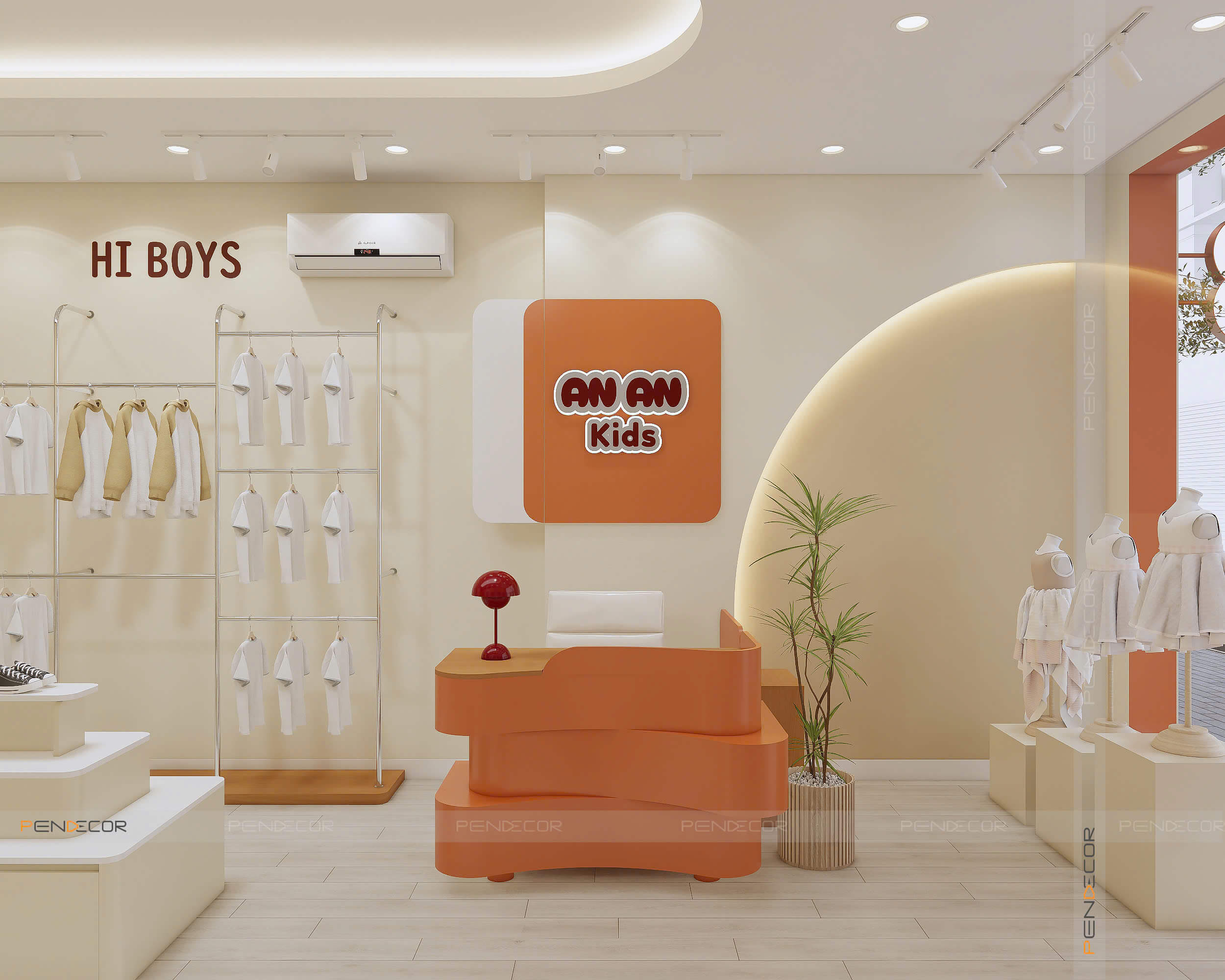 Thiết Kế Shop Quần Áo Trẻ Em Ana Kids