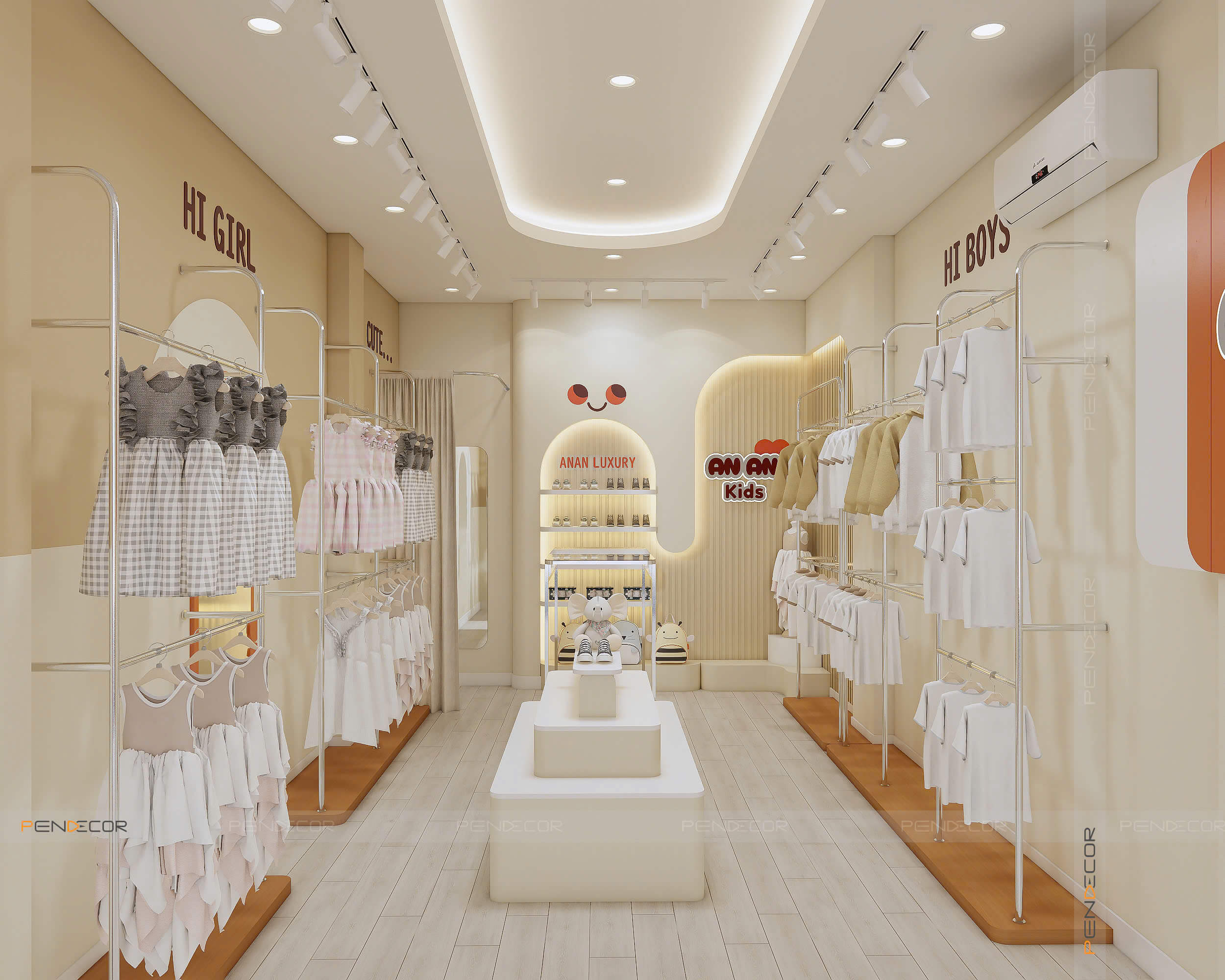 Thiết Kế Shop Quần Áo Trẻ Em Ana Kids