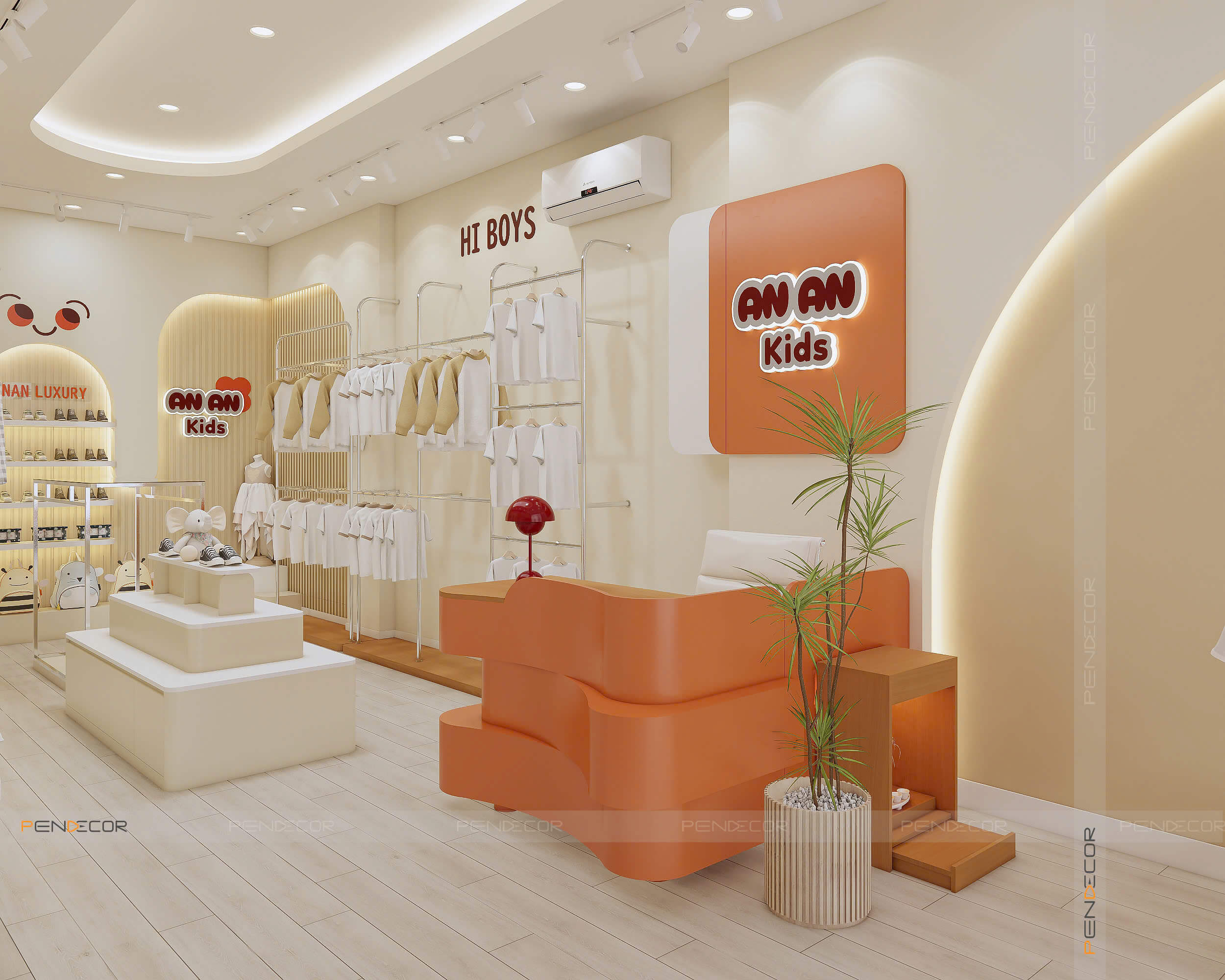 Thiết Kế Shop Quần Áo Trẻ Em Ana Kids